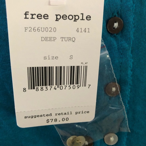NWT Free People Cotton Embellished Tank Small - Picture 4 of 4